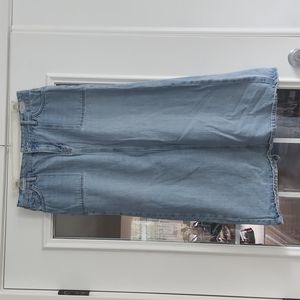 Cato Straight Size 8 Long Jean Skirt